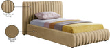 Nico Bed - Luxurious Upholstered Modern Bed with Deep Channel Tufting for Elegant Bedroom Style