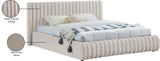 Nico Bed - Luxurious Upholstered Modern Bed with Deep Channel Tufting for Elegant Bedroom Style