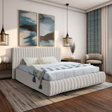 Nico Bed - Luxurious Upholstered Modern Bed with Deep Channel Tufting for Elegant Bedroom Style
