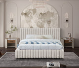 Nico Bed - Luxurious Upholstered Modern Bed with Deep Channel Tufting for Elegant Bedroom Style