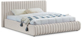Nico Bed - Luxurious Upholstered Modern Bed with Deep Channel Tufting for Elegant Bedroom Style