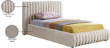 Nico Bed - Luxurious Upholstered Modern Bed with Deep Channel Tufting for Elegant Bedroom Style