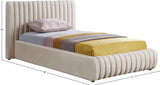 Nico Bed - Luxurious Upholstered Modern Bed with Deep Channel Tufting for Elegant Bedroom Style