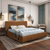 Nico Bed - Luxurious Upholstered Modern Bed with Deep Channel Tufting for Elegant Bedroom Style