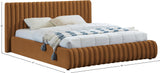 Nico Bed - Luxurious Upholstered Modern Bed with Deep Channel Tufting for Elegant Bedroom Style