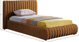 Nico Bed - Luxurious Upholstered Modern Bed with Deep Channel Tufting for Elegant Bedroom Style
