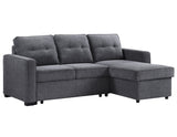 Noah Flippable, Convertible Storage Sleeper Chofa, Gray