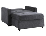Noah Convertible Sleeper Chair-and-a-Half, Gray