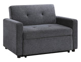 Noah Convertible Sleeper Chair-and-a-Half, Gray