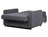 Noah Convertible Sleeper Chair-and-a-Half, Gray
