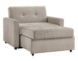 Noah Convertible Sleeper Chair-and-a-Half, Brown