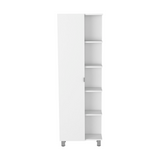 Tuhome Urano Mirror Linen Cabinet with Four Interior Shelves, Five External Shelves, Modern Design for Bathroom, Kitchen, or Bedroom Storage
