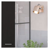 Sines Mirror Medicine Cabinet with Double-Door Mirrored Front, Four Interior Storage Shelves, Minimalist Wall-Mounted Design and Space-Saving Bathroom Organization for Daily Essentials and Modern Home Convenience