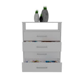 Tuhome Continental Dresser with Six Spacious Drawers, Modern Design, Sturdy Construction, Ideal for Bedroom Storage and Organization