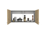 Napoles Wall Cabinet, Two Shelves, Double Door