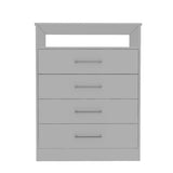 Continental Dresser, Superior Top, Four Drawers, One Shelf