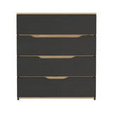 Tuhome Freestanding Compact Dresser with Four Spacious Storage Drawers, Functional Superior Top Surface, Space-Saving Modern Design for Organized Bedrooms and Practical Everyday Clothing and Accessory Storage