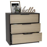 Kaia 3 Drawers Dresser, Superior Top