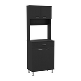 Tuhome Santoro 60 Pantry Cabinet with Double Doors, Five Adjustable Shelves, Modern Storage Solution for Kitchen, Dining Room, or Utility Rooms