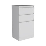 Kamelot Dresser with Built-In Jewelry Box, Mirrored Lift-Up Shelf, Single-Door Cabinet, Two Storage Drawers and Modern Multi-Functional Design for Bedroom Organization, Beauty Routines and Elegant Everyday Convenience