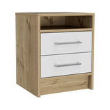 Eter Nightstand, Superior Top, Two Drawers
