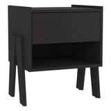 Joy Nightstand with Open Storage Shelf, Smooth-Glide Drawer, Sturdy Top Surface and Modern Space-Saving Bedside Design for Organizing Books, Essentials and Decorative Items in an Elegant and Functional Bedroom Setting