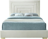Nora Velvet Bed - Sumptuous Glamorous Design with Deep Channel Tufting and Customizable Legs