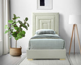 Nora Velvet Bed - Sumptuous Glamorous Design with Deep Channel Tufting and Customizable Legs