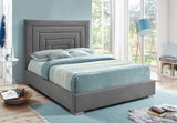 Nora Velvet Bed - Sumptuous Glamorous Design with Deep Channel Tufting and Customizable Legs