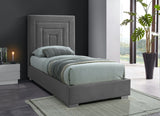 Nora Velvet Bed - Sumptuous Glamorous Design with Deep Channel Tufting and Customizable Legs