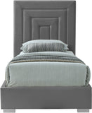 Nora Velvet Bed - Sumptuous Glamorous Design with Deep Channel Tufting and Customizable Legs