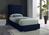 Nora Velvet Bed - Sumptuous Glamorous Design with Deep Channel Tufting and Customizable Legs