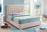 Nora Velvet Bed - Sumptuous Glamorous Design with Deep Channel Tufting and Customizable Legs