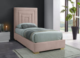 Nora Velvet Bed - Sumptuous Glamorous Design with Deep Channel Tufting and Customizable Legs