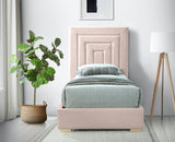 Nora Velvet Bed - Sumptuous Glamorous Design with Deep Channel Tufting and Customizable Legs