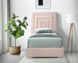 Nora Velvet Bed - Sumptuous Glamorous Design with Deep Channel Tufting and Customizable Legs