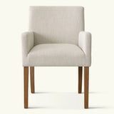 North Modern Linen Upholstered Armchair (Set of 2)