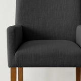 North Modern Linen Upholstered Armchair (Set of 2)