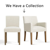 North Modern Linen Upholstered Armchair (Set of 2)