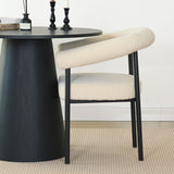 New York Modern Boucle Upholstered Dining Chair (Set of 4)