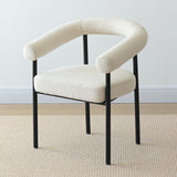 New York Modern Boucle Upholstered Dining Chair (Set of 6)