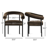 New York Modern Velvet Dining Chair (Set of 8)
