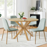 Oliver & Oslo 39" Round Dining Table Set for 4 (5-Piece)