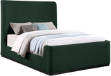 Oliver Contemporary Bed in Rich Boucle Fabric with Solid Wood Finish for Elegant Bedroom Style