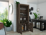 Montenegro Bar Cabinet, Double Door Cabinet, Five Cubbies