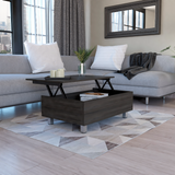 Tuhome Gambia Modern Lift-Top Coffee Table with Hidden Storage, Multi-Function Center Table, Ideal for Living Room, Stylish and Functional Design