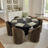 Orchid 60" Oak Round Pedestal Dining Table