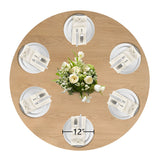 Orchid 60" Oak Round Pedestal Dining Table