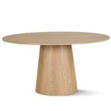 Orchid 60" Oak Round Pedestal Dining Table
