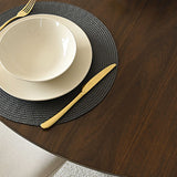 Orchid 60" Oak Round Pedestal Dining Table